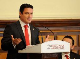 El alcalde Aristóteles Sandoval rindió su informe ante el Ayuntamiento tapatío.  /
