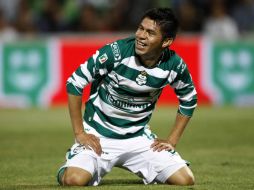 Peralta dice sentirse contento porque es el torneo en que ha metido más goles. REUTERS  /