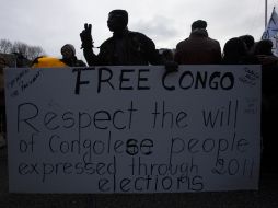 Manifestantes protestan en las calles contra las elecciones presidenciales en la República Democrática del Congo. REUTERS  /