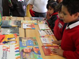 La mini FIL contó al igual que su “hermana mayor” con talleres, cuentacuentos y libros para todos los gustos.  /