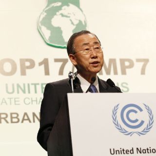 Protocolo de Kioto, única opción ante cambio climático: Ban Ki-moon