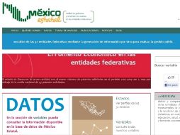 La información en la página busca complementar la del Inegi. ESPECIAL  /