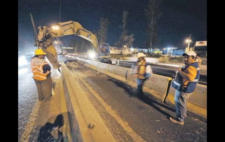 Desde el pasado domingo comenzaron las obras en Periférico y Tutelar, mismas que terminan la semana próxima.  /