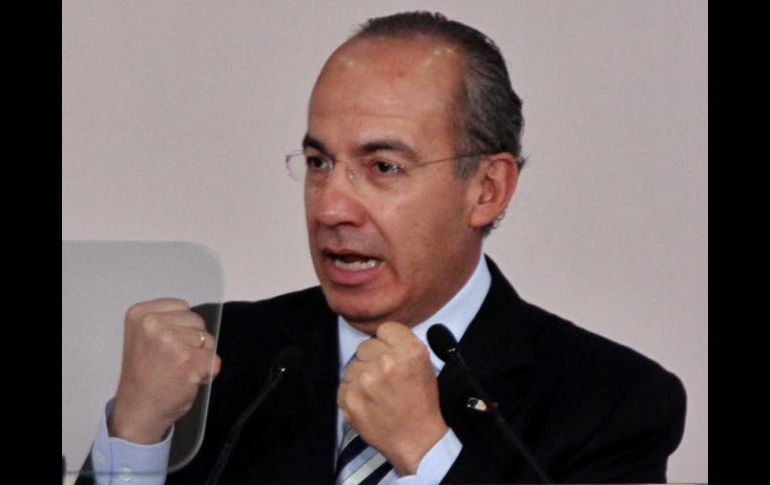 Felipe Calderón, de acuerdo por condición de país en desarrollo y su apuesta por la economía verde. NOTIMEX  /