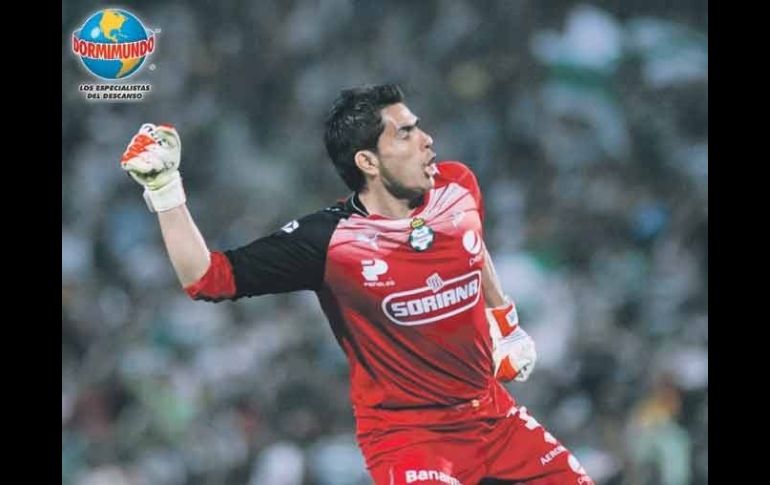 Oswaldo Sánchez, guardamenta de Santos. MEXSPORT  /
