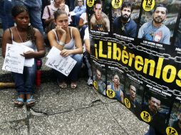 El martes pasado, ciudadanos exigieron con una marcha la libertad de los secuestrados. REUTERS  /