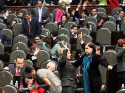 La Cámara de Diputados suspendió la sesión por falta de quórum. EL UNIVERSAL  /