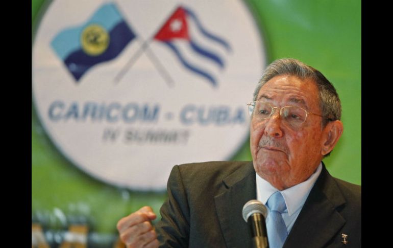Raúl Castro participó en la ceremonia de apertura de la Caricom. REUTERS  /