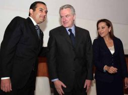 Ernesto Cordero (izq.) y Josefina Vázquez Mota (der.) se enfrascaron en una guerra de declaraciones. EL UNIVERSAL  /