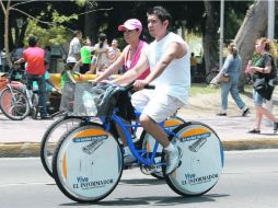 Aunque aún no existe en Guadalajara una red integral de préstamo de bicicletas, hay ya algunas iniciativas.  /