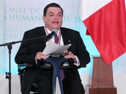 Federico Manuel Fleischmann Loredo, ganador del Premio Nacional de Derechos Humanos 2011. NTX  /
