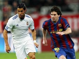 Habrá duelo de titanes en el Bernabéu. Leo Messi (der.) enfrentará en la cancha a un Cristiano Ronaldo. MEXSPORT  /