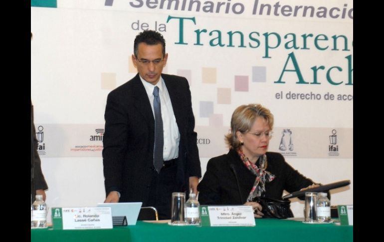 En la imagen, Cuarto Seminario Internacional de Transparencia a los Archivos, en el TEPJF en la ciudad de México.  NOTIMEX  /