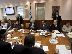 En la foto: reunión semanal del gabinete de Gobierno en Israel. EFE  /