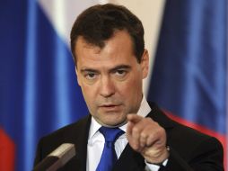 'No estoy de acuerdo ni con consignas ni con las declaraciones que sonaron en los mítines', escribió el mandatario ruso en Facebook.EFE  /