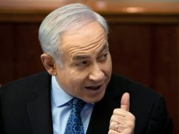 El primer ministro israelí, Benjamin Netanyahu, durante la reunión semanal del gabinete de Gobierno celebrado en Jerusalén. REUTERS  /