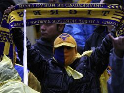 Los Aficionados de Tigres por fin pudieron festejar el título con su equipo. MEXSPORT  /