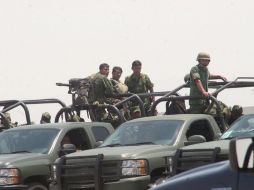 Elementos del Ejército mexicano se trasladaron al lugar, siendo también recibidos a balazos. ARCHIVO  /