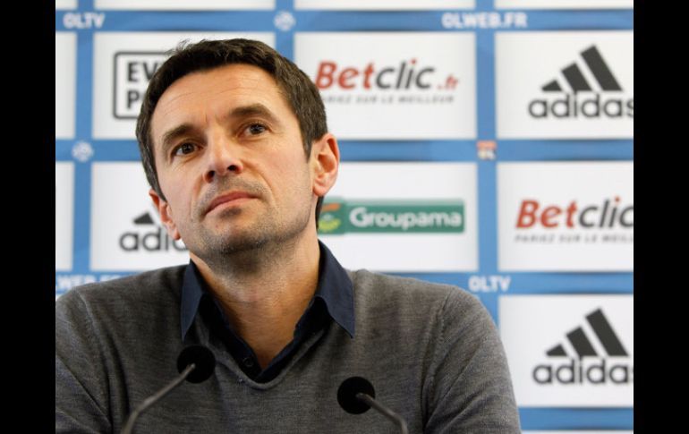 El entrenador de Lyon, Remi Garde, no considera inusual su triunfo, siete goles a uno, frente a Dinamo. AP  /