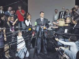 Mijail Projorov, líder del Partido Causa Justa anuncia que se enfrentará a Vladimir Putin, en las elecciones de marzo próximo. EFE  /