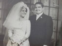 Foto del día de su boda, hace 50 años.  /