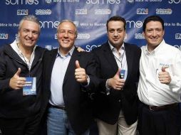 Petersen, Guzmán, Cortés y Ulloa compiten por la candidatura a la gubernatura en 2012.  /