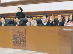 Sesión del Ayuntamiento tapatío en la que se aprobó el gasto del próximo año. ESPECIAL  /