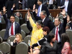 Con 385 votos a favor, la Cámara de Diputados designó a los tres nuevos consejeros del IFE. EL UNIVERSAL  /