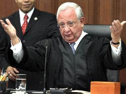 Juan Silva Meza sostuvo que el Poder Judicial está dispuesto a combatir la corrupción. EL UNIVERSAL  /