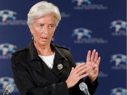 La títular del FMI, Christine Lagarde, dijo que había algunos puntos económicos brillantes en los países de Asia y Latinoamérica. AFP  /