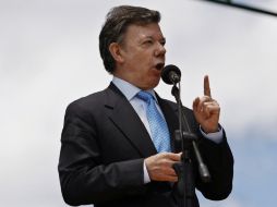 Juan Manuel Santos contó con la aprobación del 65% de los encuestados, dos puntos menos que en sondeos anteriores. ARCHIVO  /