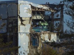 La imagen muestra el reactor nuclear número 4 de la planta de Fukushima. AP  /