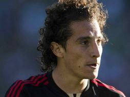 Guardado de México celebrando un gol, durante juego de Copa Oro 2011 en Pasadena, California. MEXSPORT  /