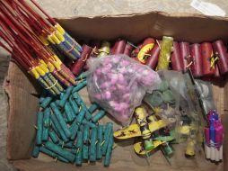Hasta el momento se han decomisado 12 kilos del material explosivo.  /