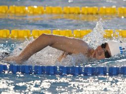 Alan Fierro se quedó con la plata en los 1,500 libres.  /