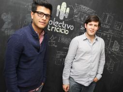 Raúl Gandarilla y Luis Guillermo Natera encabezan el Colectivo Triciclo.  /