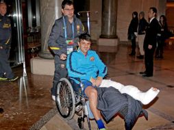 Los doctores se encargarán de reparar la fractura en el tercio medio de la tibia izquierda. EFE  /