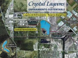 Proyecto de lagunas artificiales, propuesta de la empresa Crystal Lagoons. EFE  /