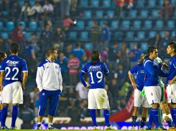 Cruz Azul, segundo sitio de la tabla general del Torneo Apertura 2011 ganó su boleto directo a la Libertadores. MEXSPORT  /
