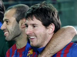 Jugadores como Messi (d) y Mascherano tendrán más días de descanso que sus compañeros. AFP  /
