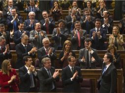 El presidente Mariano Rajoy obtuvo el apoyo de la mayoría del Congreso de Diputados, mañana jurará ante el rey Juan Carlos. REUTERS  /