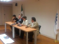 La rueda de prensa fue efectuada en el edificio de la Coparmex Jalisco.  /