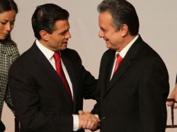 El presidente del PRI destacó todas las cualidades del candidato Enrique Peña Nieto, por las que podría gobernar el país. ARCHIVO  /