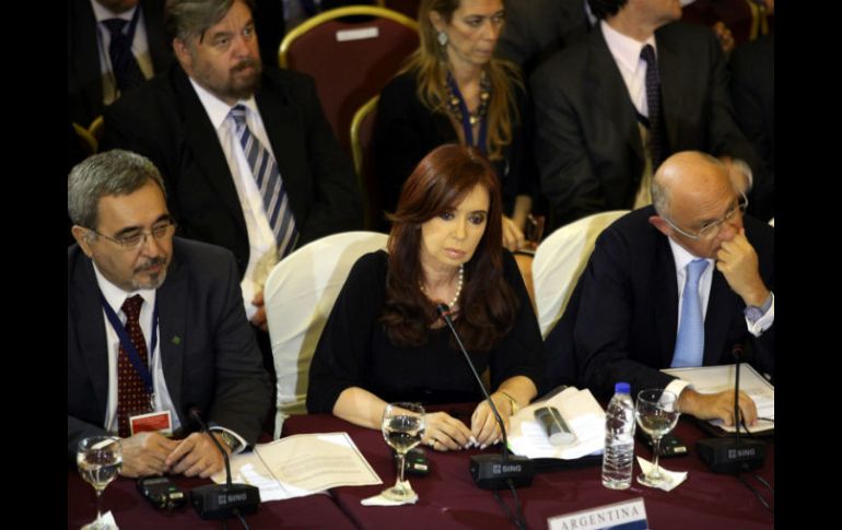 La presidenta de Argentina, Cristina Fernández, participó hoy en la XLII cumbre de presidentes del Mercado Común del Sur. EFE  /
