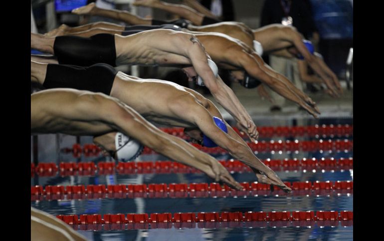 Las acciones en el Centro Acuático han sido muy emocionantes en el Nacional de Curso Corto.  /