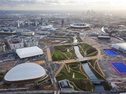 El Parque Olímpico de Londres 2012 presenta grandes avances a 218 días de la inauguración del evento. EFE  /