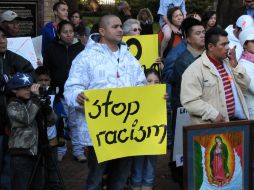 Inmigrantes protestaron el pasado 19 de diciembre en Carolina del Sur contra la ley estatal de inmigración SB20. EFE  /