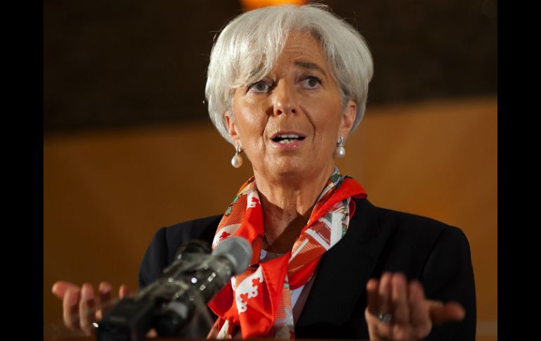Lagarde habló sobre el panorama financiero mundial ante la Asamblea Nacional de Níger. AFP  /