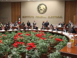 Sesión Extraordinaria  en el Instituto Federal Electoral de la ciudad de México. NTX  /