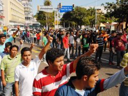 Convocaron a la movilización para demandar el esclarecimiento de la muerte de dos estudiantes de la normal de Ayotzinapa. NOTIMEX  /